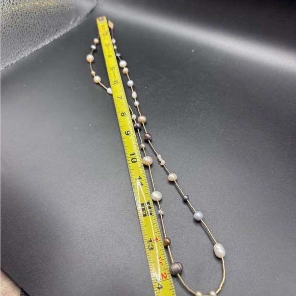 Gold Filled Authentic Pearl Necklace 26in long - Picture 6 of 7